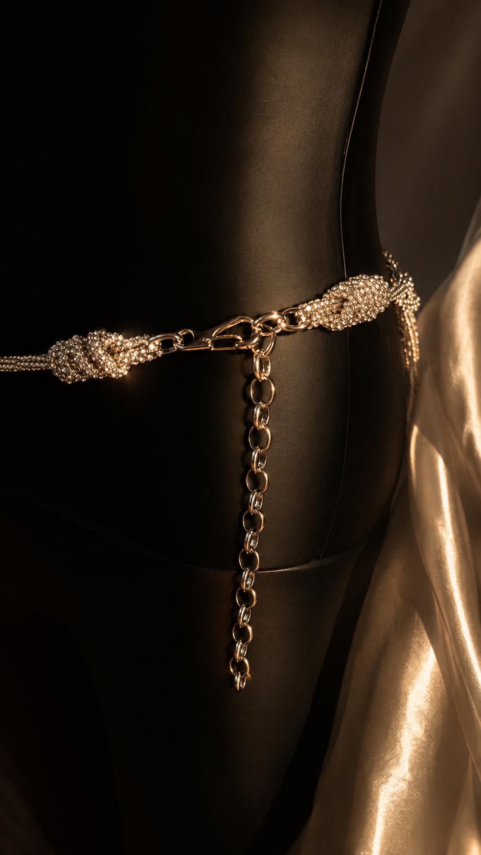 Rhinestone Cord Shoulder Cape, Crystal Macrame Bridal Epaulettes, Festival Statement Body Jewelry